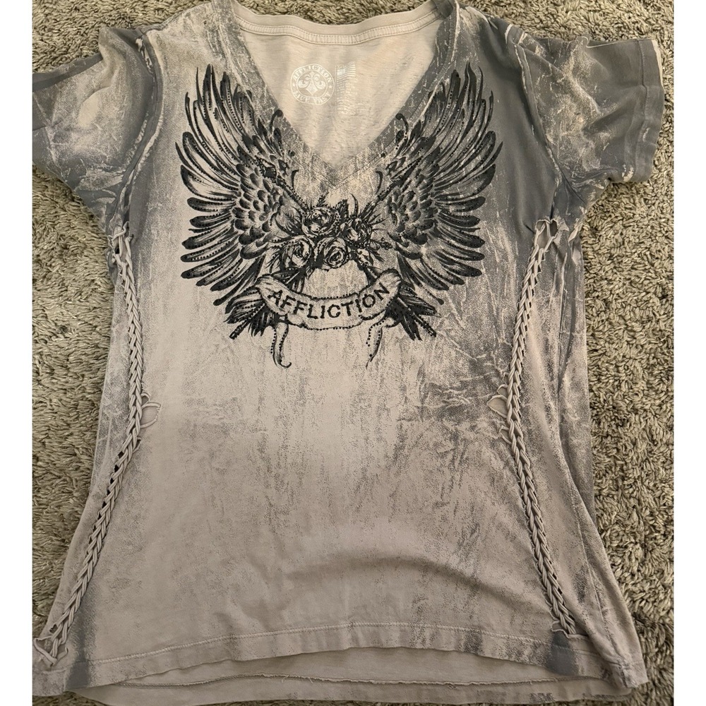 Affliction womens tops Xlarge Lot Of 5 Short Sleeved The Buckle - Picture 4 of 8